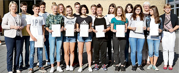 17 HG-Schüler erhalten Englisch-Zertifikat