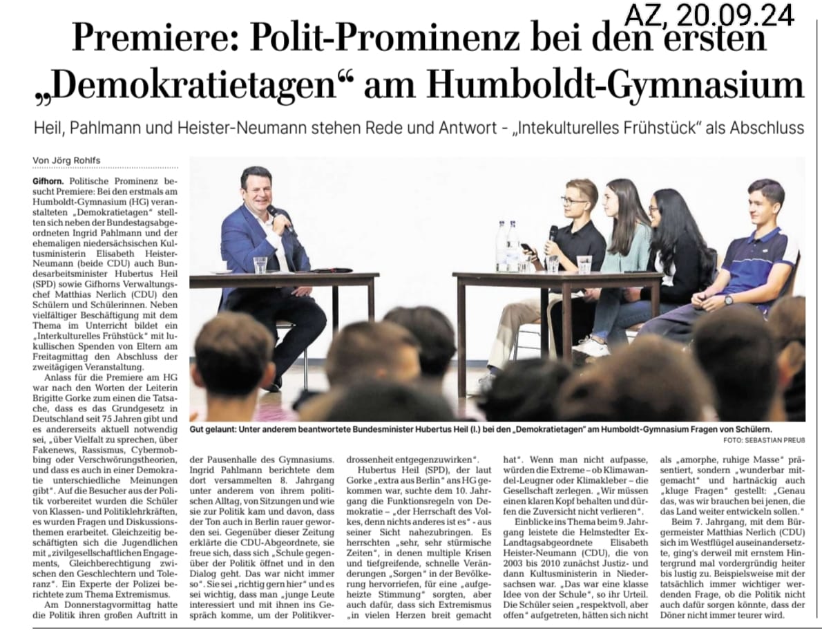 Demokratietage am HG